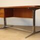 Vintage desk by George Nelson in wood and aluminum, 1960s
