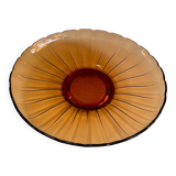 Amber glass plate