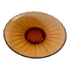 Plat en verre ambre