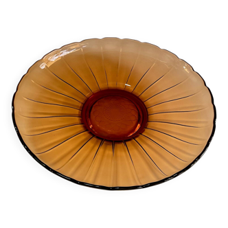 Amber glass plate