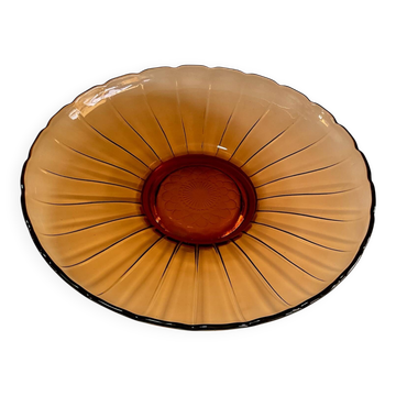 Amber glass plate