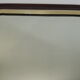 Square mirror mahogany and brass / vintage 60x60cm