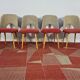 Dining Table and Chairs, 1960s, Set of 5