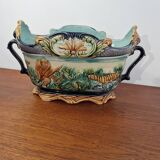 Majolica slip planter