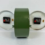 Vintage green citizen double-sided navy wall clock, 1980s