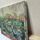 Peinture à l'huile impressionniste sur panneau de bois