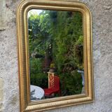 Gilded Louis-Philippe mirror 76 x 55 cm