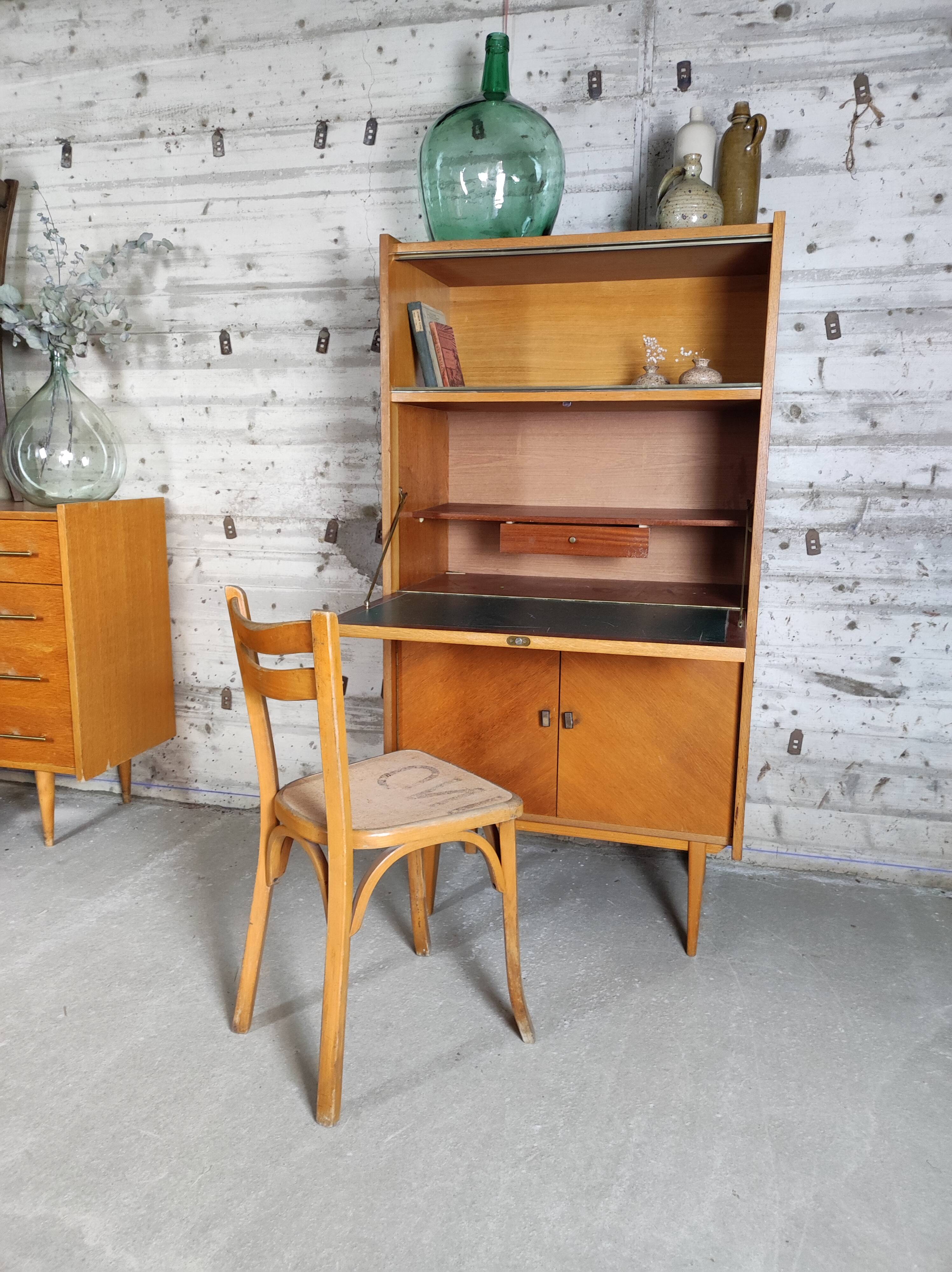 Secrétaire vintage pieds comaps