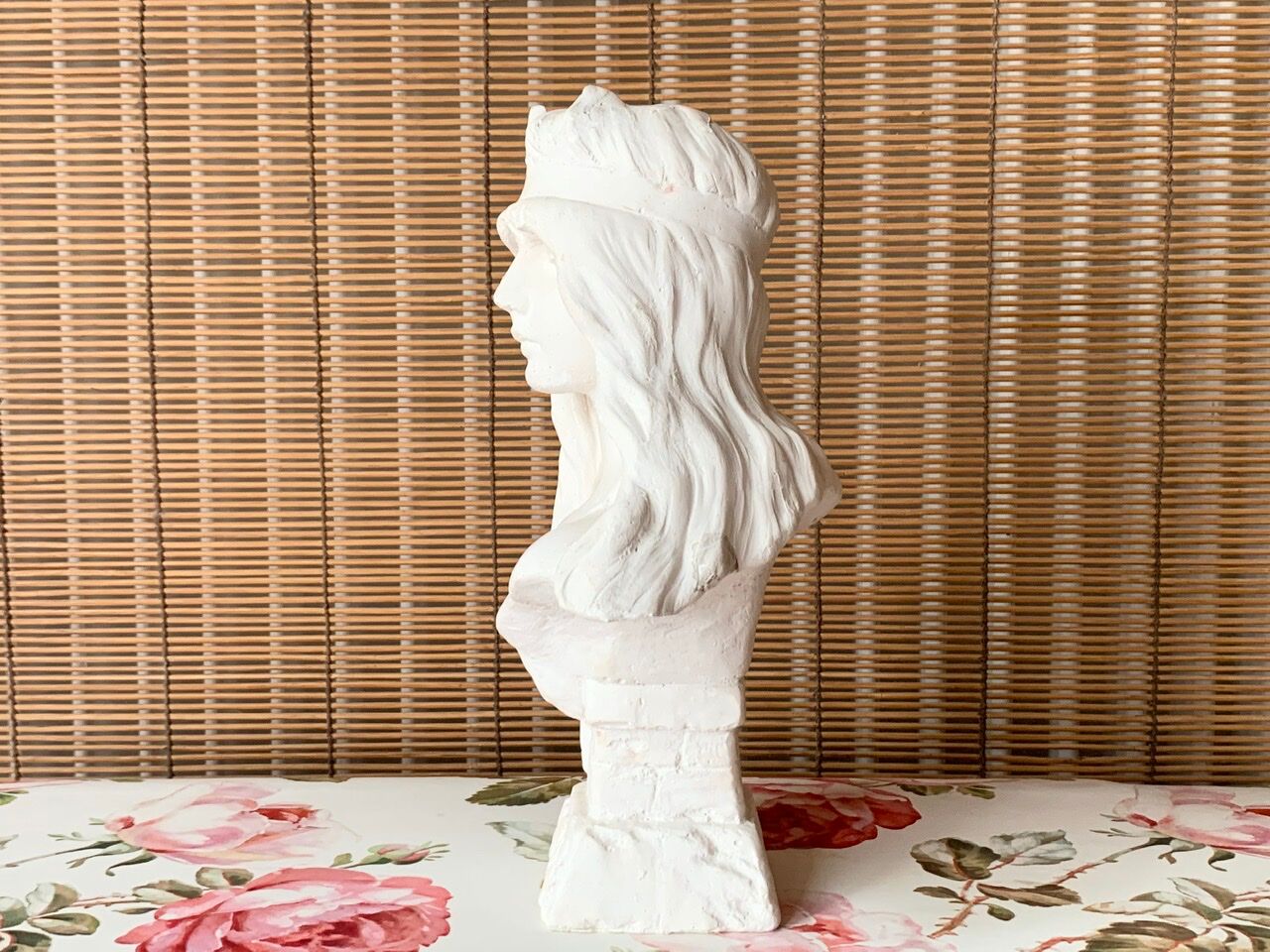 Bust of woman in plaster: Diane
