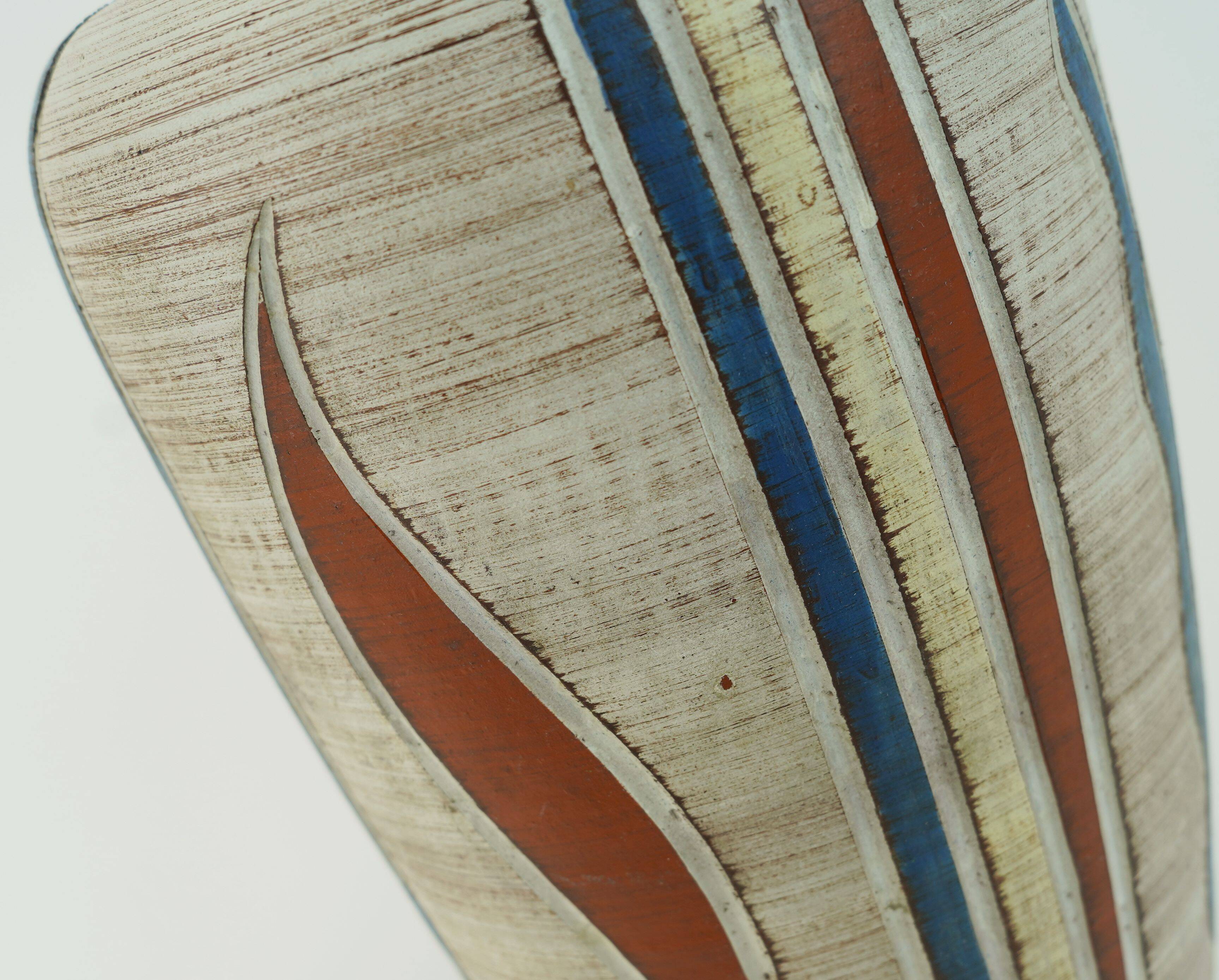 west german mid century VASE sawa keramik 50s sgraffito decor model 300/30