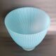 Embossed blue glass vase made in Italy