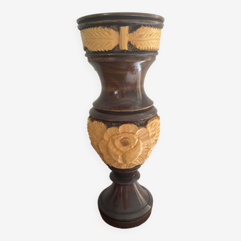 Wooden vase