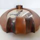 Plateau art deco vintage 1920 1930 antilope gazelle signe "dope"  bois & mi