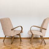Paire de fauteuils Type 53 par J. Šmidek, TONm 1960