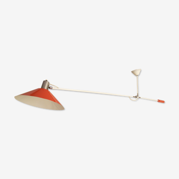 Anvia 60s rod lamp design J. Hoogervorst in the colors white and orange.