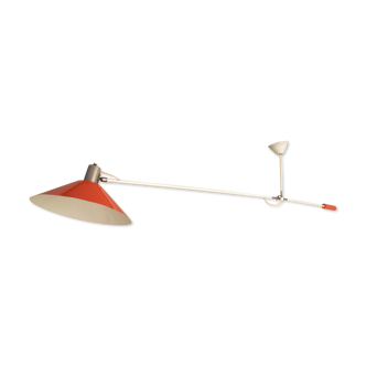 Anvia 60s rod lamp design J. Hoogervorst in the colors white and orange.