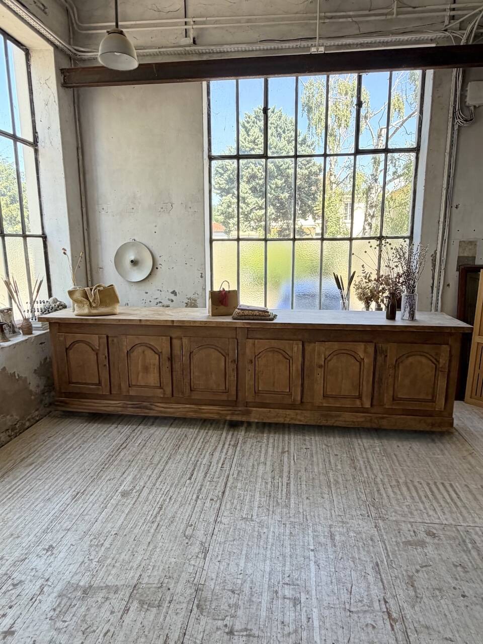 Rustic sideboard XXL 4m solid oak 1950