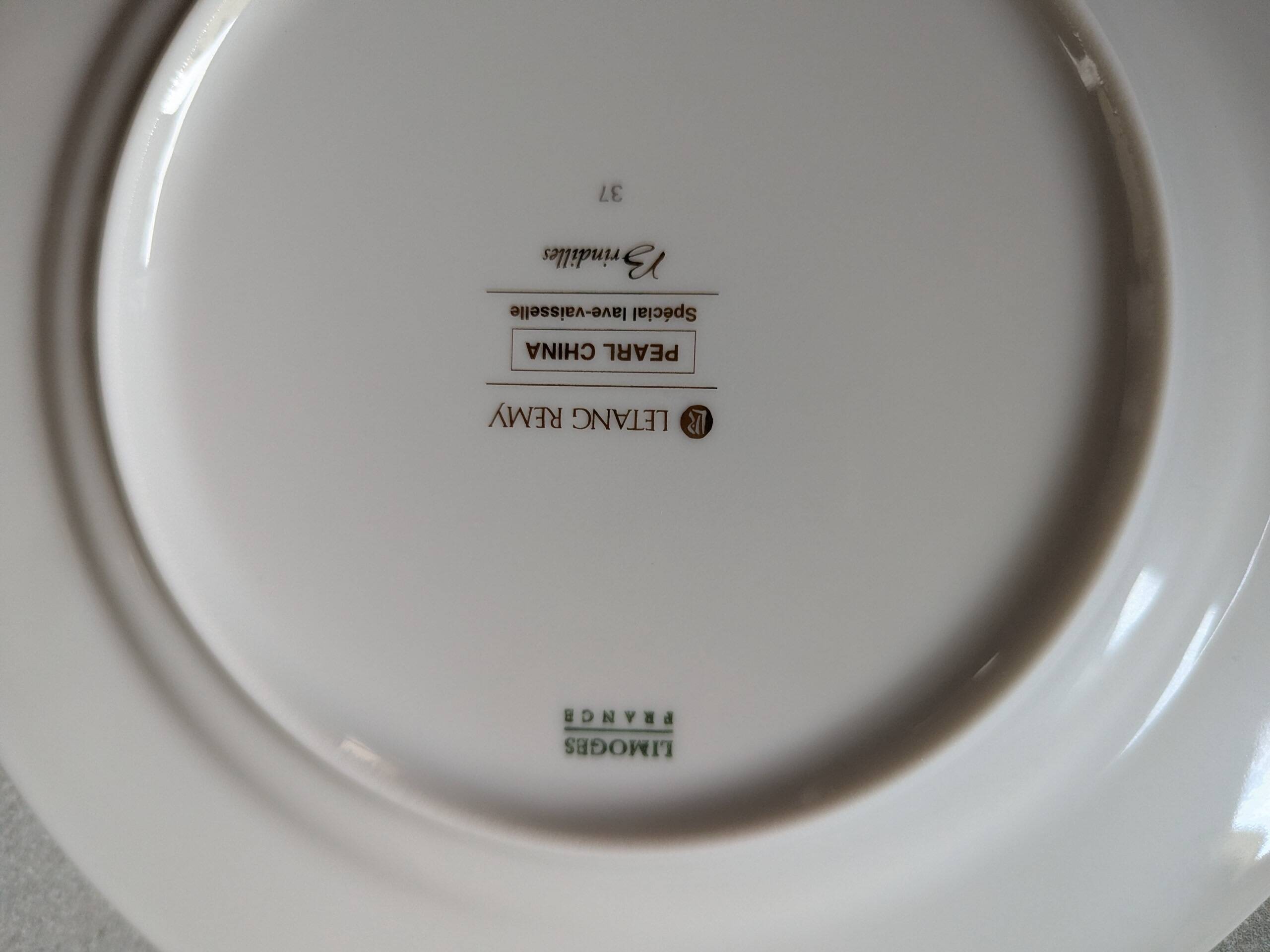Dessert service Porcelain Letang Remy