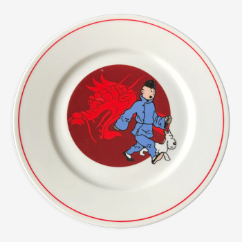 Tintin Plate, The Blue Lotus