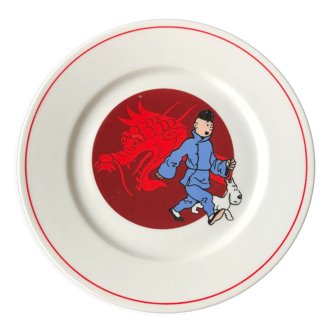 Tintin Plate, The Blue Lotus