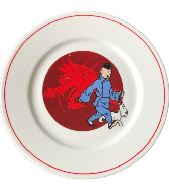 Assiette Tintin, Le lotus bleu