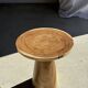 Natural solid suar side table (monoxyle) with a minimal conical base.
