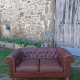 Vintage 2 seater Chesterfield sofa