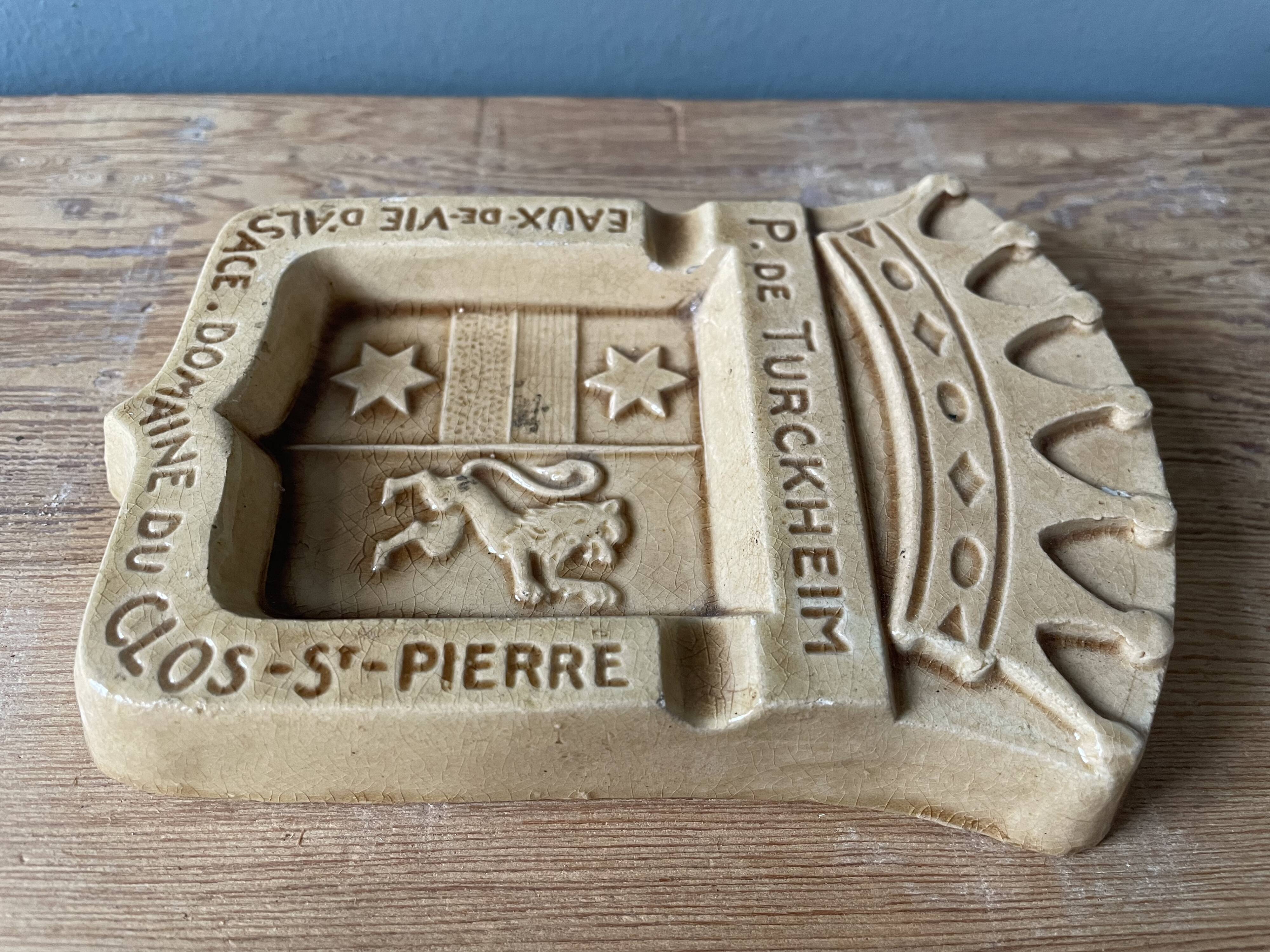 Vintage advertising ashtray