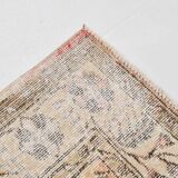 5x9 Bordered Floral Turkish Vintage Area Rug, 159x290Cm