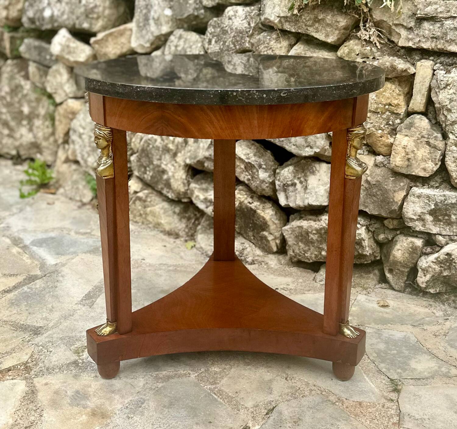 Mahogany Pedestal Table Return from Egypt 20th Century