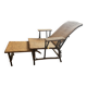 Rattan chaise longue