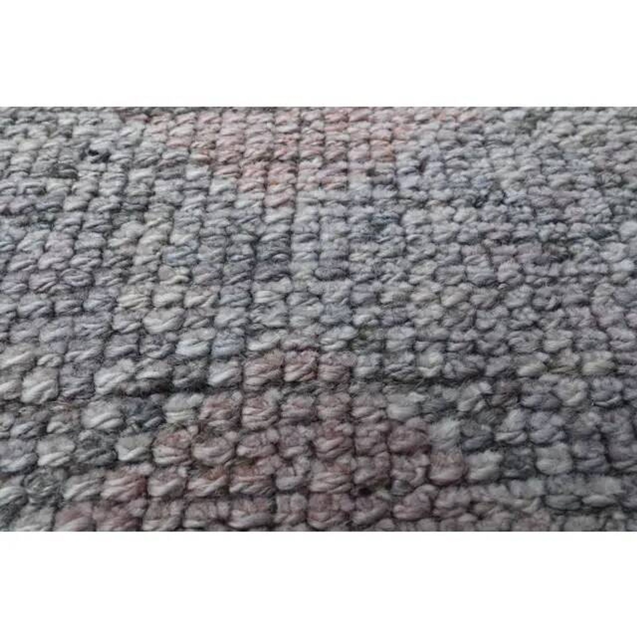 1970s Turkish Oushak Handmade Wool Cotton Pink Area Rug 90x377