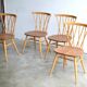 Set of four "candlestick" chairs by Lucian Ercolani
