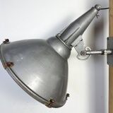 Large Vintage Industrial Aluminium Factory Wall Spotlight, 1970s