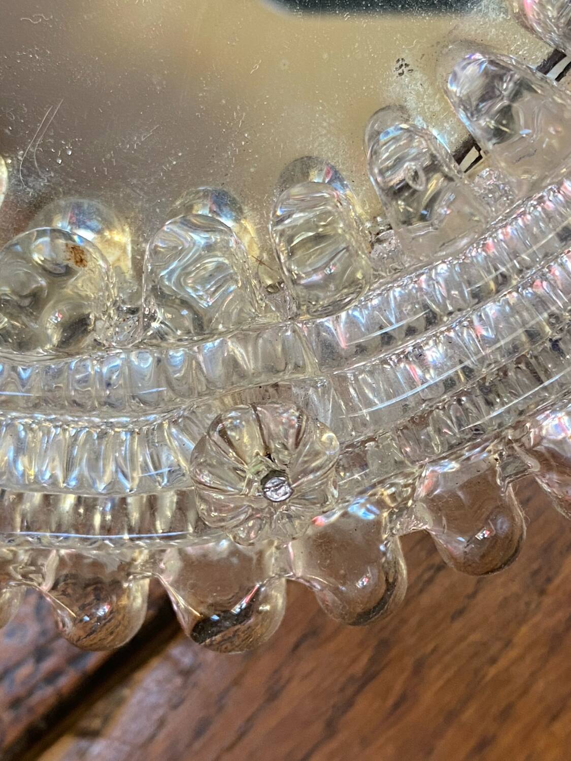 Large Venetian mirror Murano glass