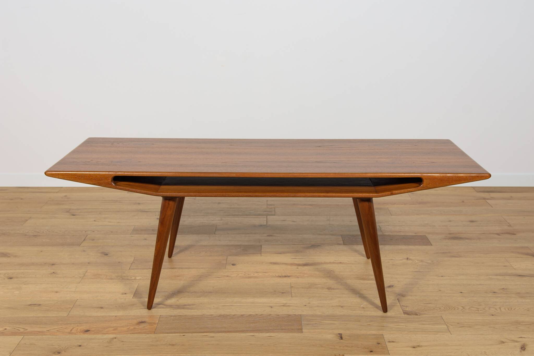 Danish Model 100 Teak Coffee Table from Omann Jun, Denmark, 1950s
