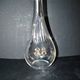 Carafe ancienne en cristal taillé et gravure dorée monogramme RG H33.5cm