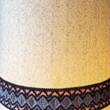 Floor lamp 70s in ceramic and wool