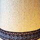 Floor lamp 70s in ceramic and wool