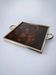 Faux tortoise shell & brass Dior style tray, Italy, 1970s