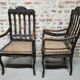 Paire de Fauteuils Cannés anciens , Style Louis XV / régence