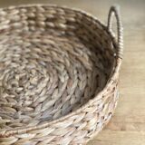 Round top in vintage braided rattan