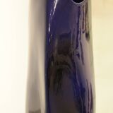 Important blue glazed ceramic vase signed by Max Idlasflag