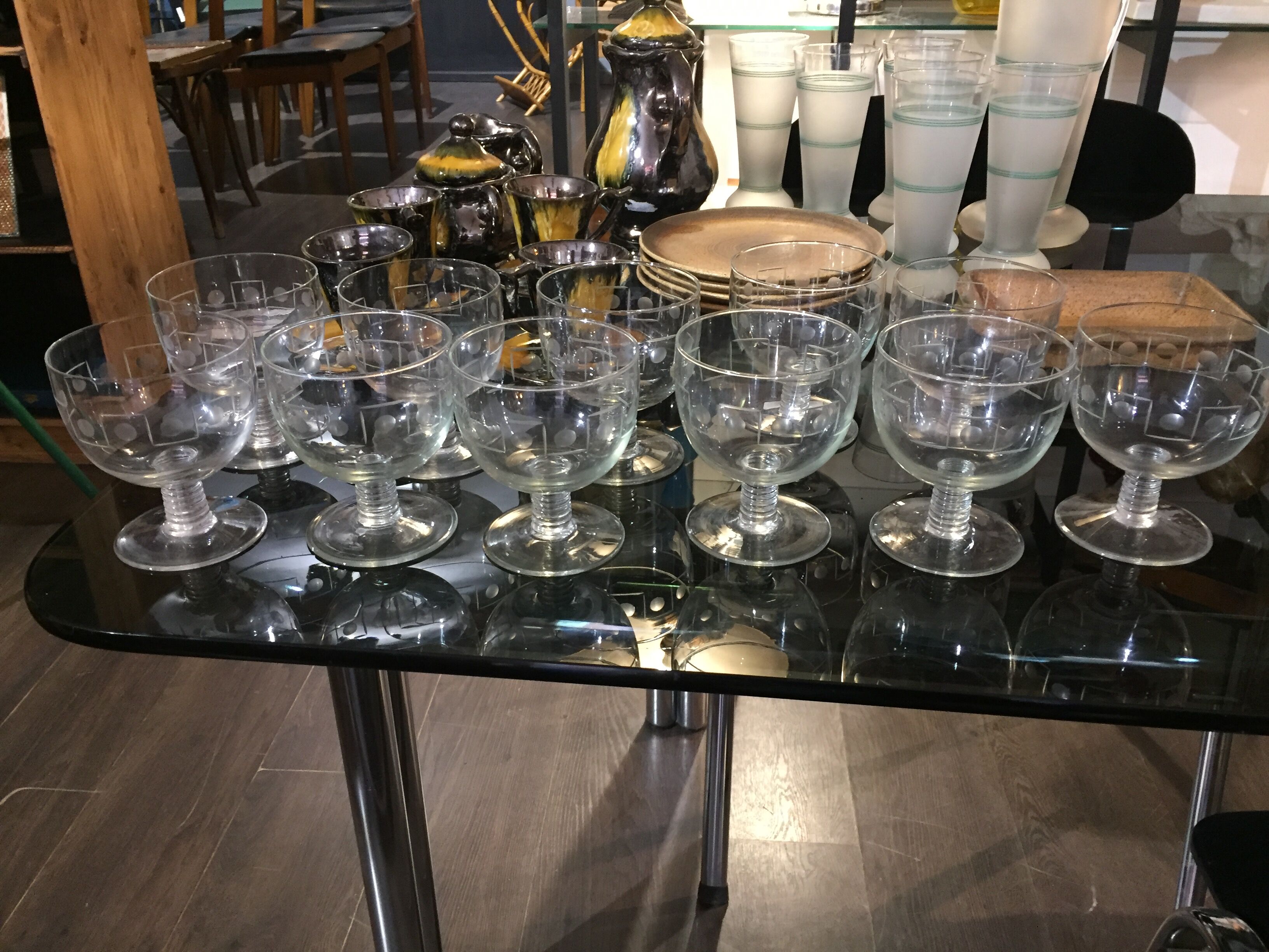Art deco glasses