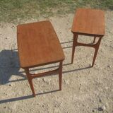 Deux tables gigogne Danemark en teck années 60