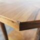 Art deco style serving table in walnut veneer