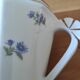 Sucrier en porcelaine décor floral