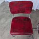 Cesca Style Dining Chair: Red Fabric, Tubular Frame, 1970s ( 2 in stock)