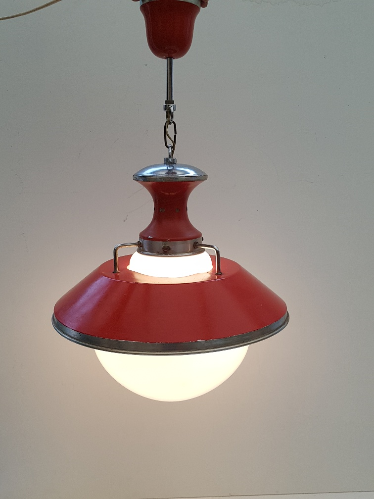 Metal and glass chandelier style boat