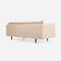 Beige velour sofa Scandinavian design